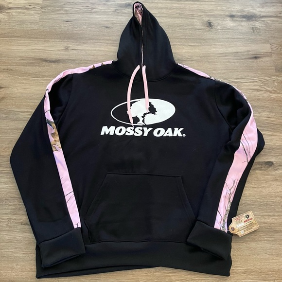 Mossy Oak | Tops | Mossy Oak Nwt Womens Black Camo And Pink Hoodie  Sweatshirt Size X | Poshmark